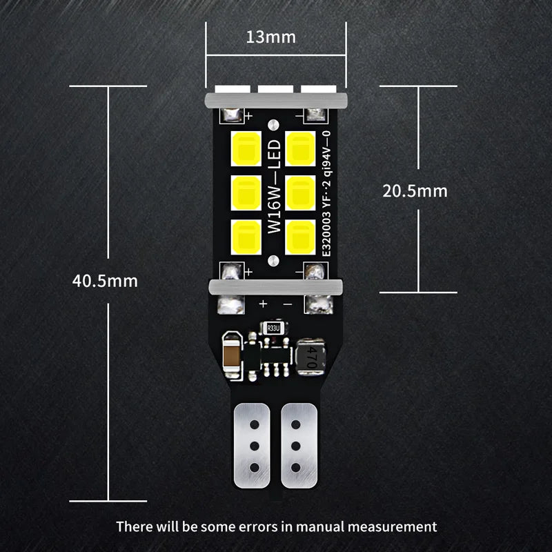 2X W16W T15 Canbus LED Reverse Light For Opel Insignia A B Meriva Agila Ampera Antara Astra J K Cascada Corsa F Mokka Grandland