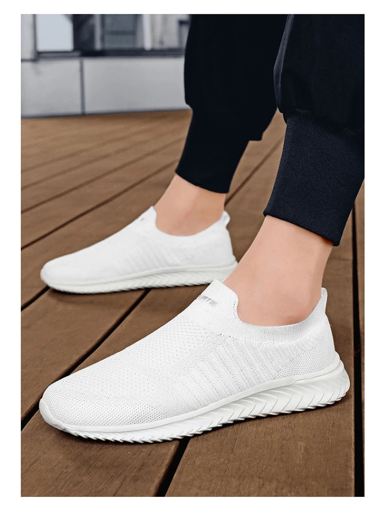 Men Vulcanize Shoes Mesh Men Shoes Lightweight Comfortable Men's Sneakers 2025 Autumn Fashion Slip on Flats Shoes Male Loafers