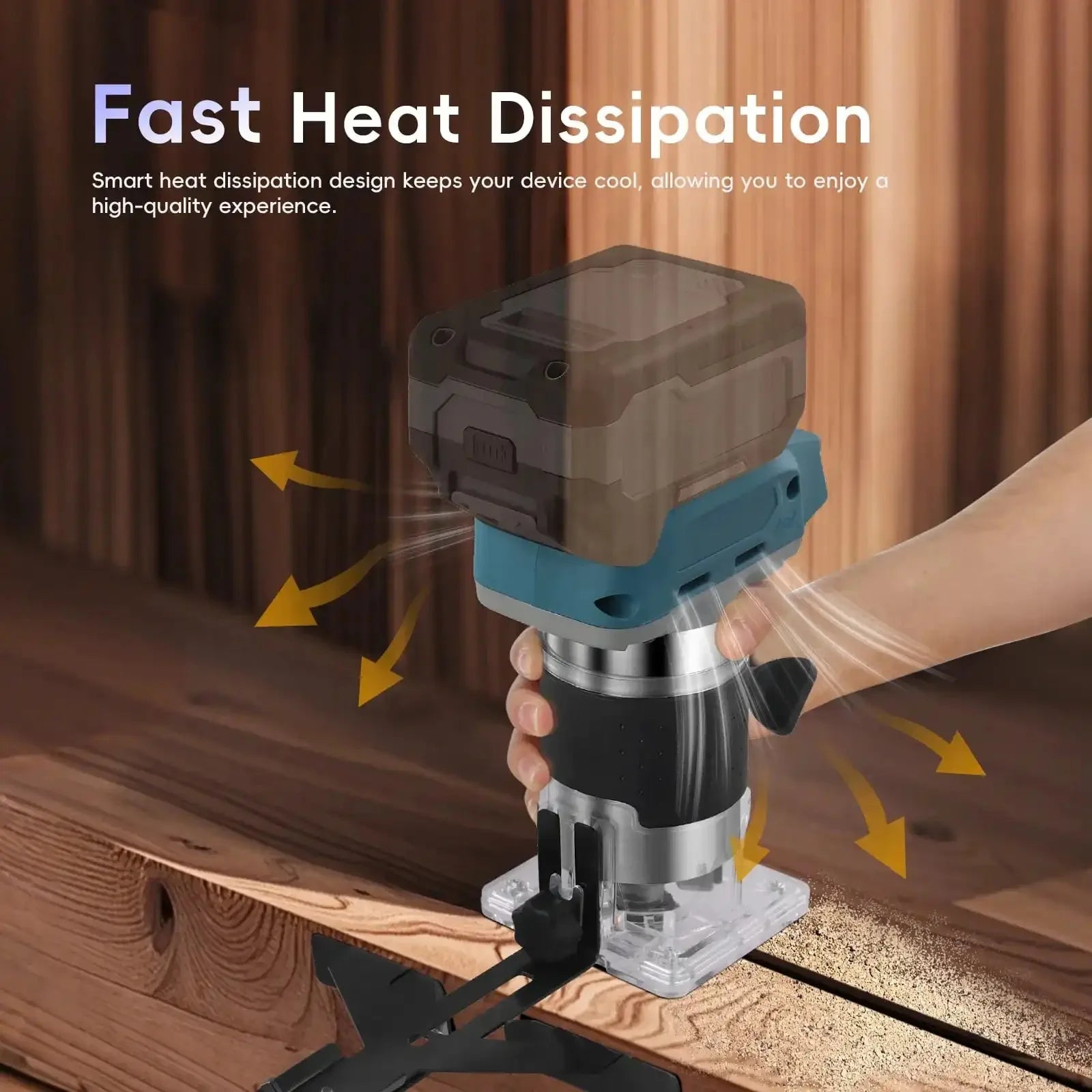 Makita DRT50 18V LXT Cordless Trimmer, Brushless Motor, Professional Rechargeable Slotting and Milling Tool,Edge trimmer