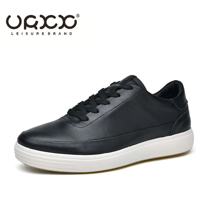 Fashion Men Shoes Genuine Leather Shoes Casual Lace-up Shoes Breathable Fashion Sneakers New