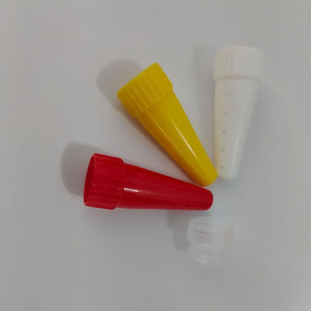 3Pcs Salad Dressing Dispenser Piping Tip Food Grade PP Salad Sauce Syrup Jam Ketchup Squeeze Bottle Nozzle Kitchen Gadgets