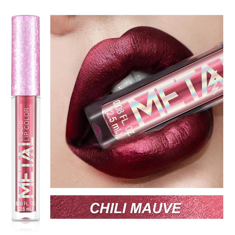 Matte Liquid Lipstick Waterproof Long Lasting 24 hour Non-Stick Cup Shimmer Glitter Lip Gloss Women Lip tint Makeup Cosmetics