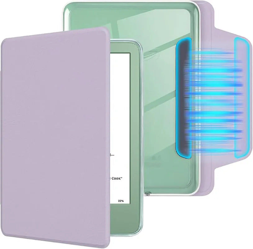 Magnetic Detachable Case for 6" Kindle (11th Gen 2022/2024) - Slim Lightweight PU Protective Cover, Auto Wake/Sleep