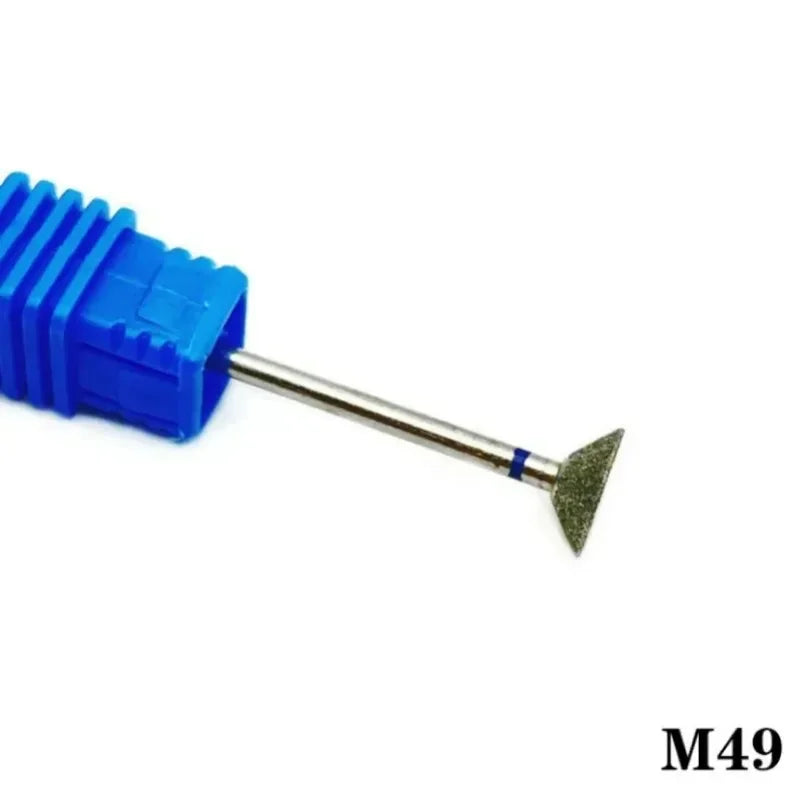 Flame Cone Cuticle Clean Nail Drill Bit 3/32'', Professional Safety Carbide Diamond Nail Bit Nail Cleaner for Cuticle Dead Skin