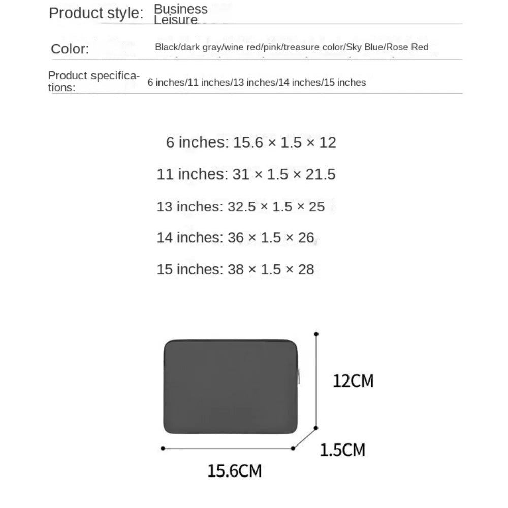 Fashion Protective Laptop Briefcase Ventilate Aseismatic Tablet Laptop Case Colorful Durable Laptop Sleeve Laptop Accessories