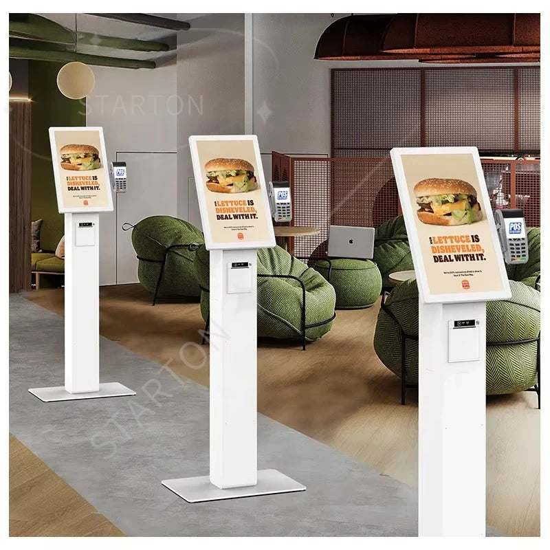 Desktop Touch Display Automatic Self Payment Machine Fast Food Ordering Machine Self Service Payment Kiosk for Restaurant