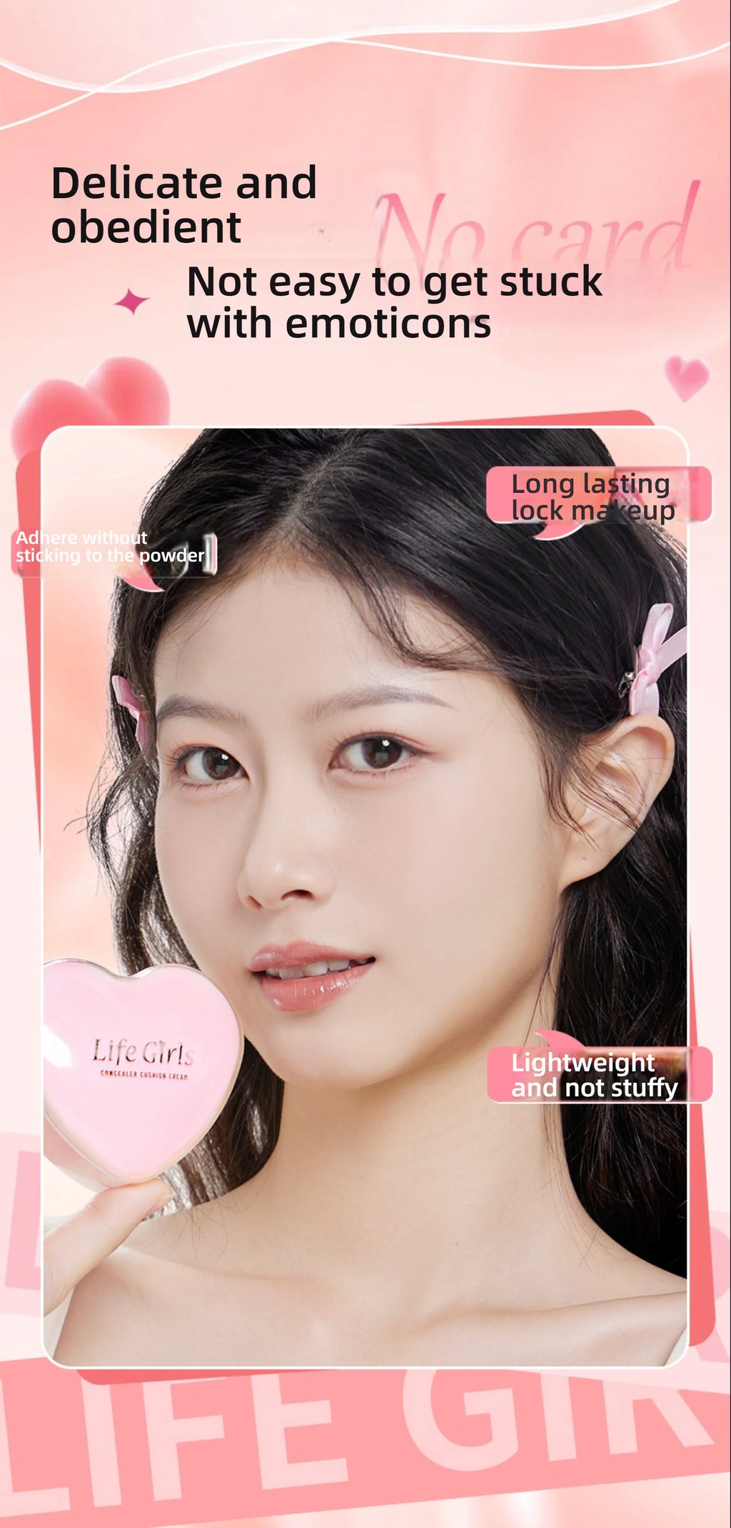 Life Girls Dewy Cushion Foundation 2025 ✦ Milky Hydrating Concealer & Skin Brightener ✦ Transfer-Proof, Buildable Coverage for G