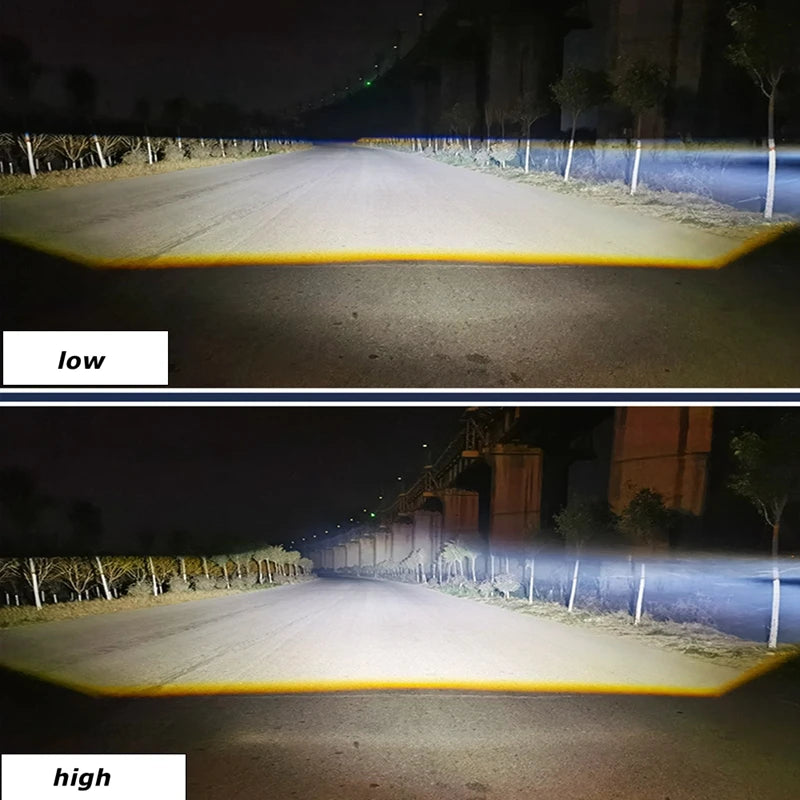 140W 3.0 Inch Dual Hyperboloid Bi LED Projector Lens 35000LM for Hella 3R H4 H7 9005/9006 Car Upgrade Accessories Retrofit