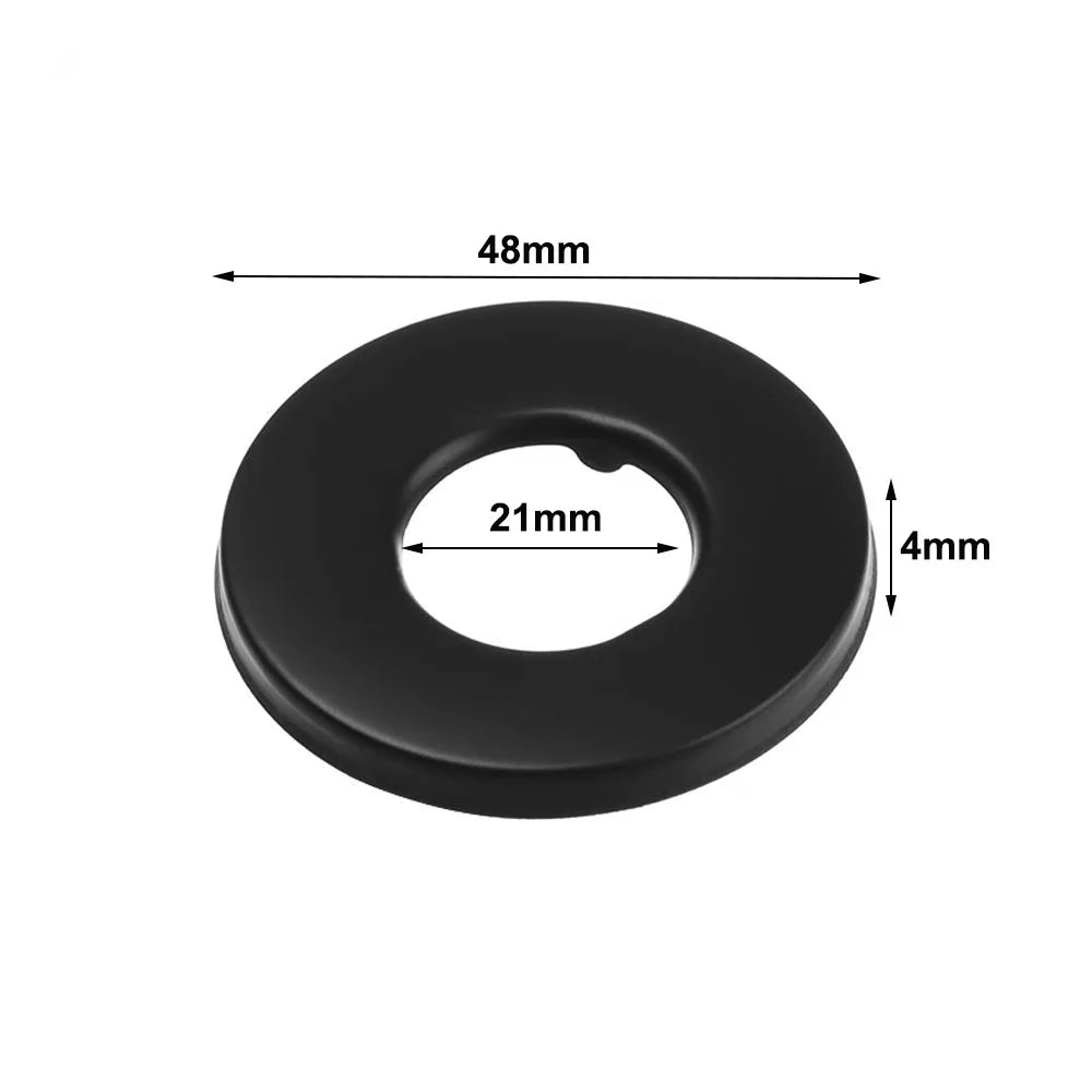 Black Stainless Steel Shower Arm Flange Replacement Wall Split Flange Faucet Decorative Cover Kitchen Bathroom Accessories