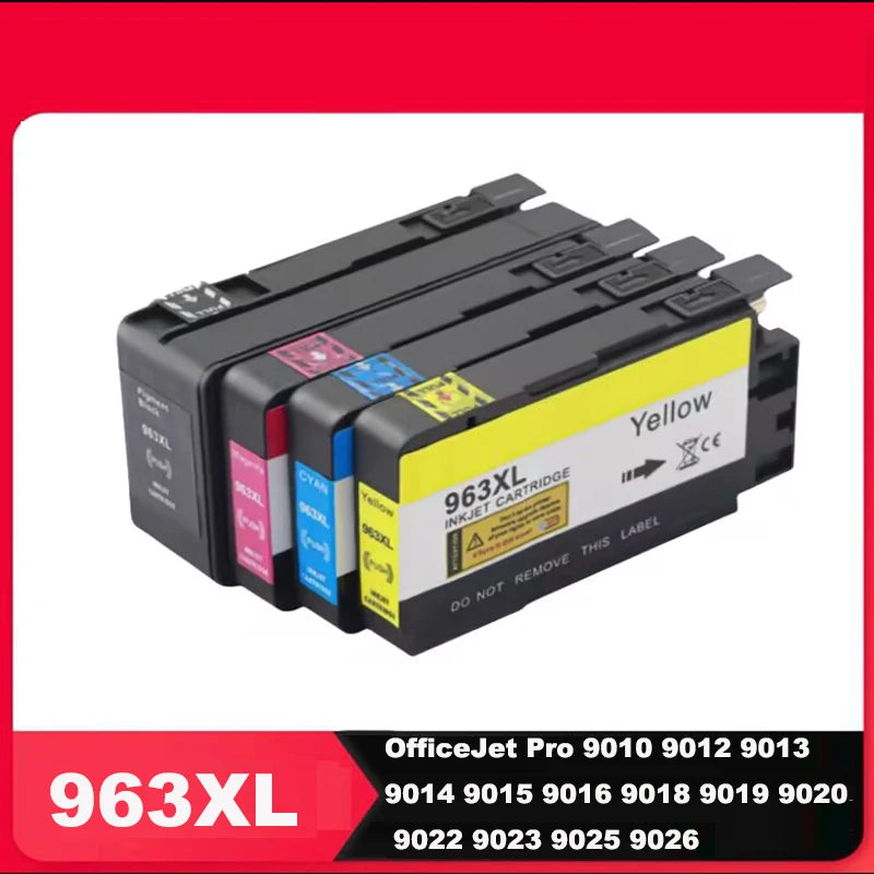 Einkshop Compatible for HP 963 HP 963XL Ink Cartridge for HP OfficeJet Pro 9010 9012 9015 9016 9020 9025 9026 Printer