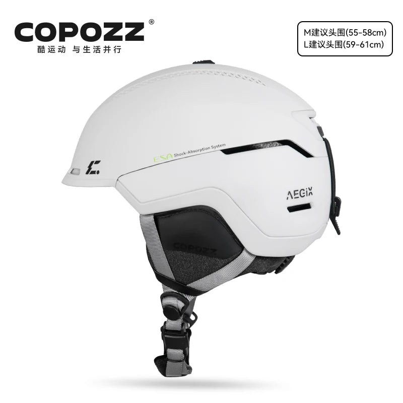 COPOZZ Winter Adult Ski Helmet Outdoor Anti-impact REECCO Positioning Rescue System Breathable Women Men Ski Safety Helmet