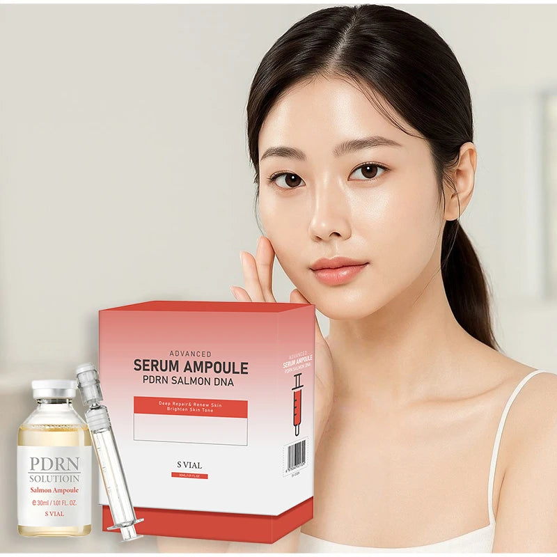 PDRN Salmon DNA Serum Ampoule Repair Renew Skin Brighten Tone Facial Essence Hydrating Nourishing Firming Skin Care Treatment