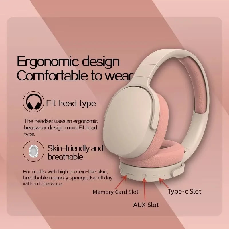 Headset Bluetooth Headphone True Wireless Sports With Headset Noise Reduction Computer Gaming Long Life High Sound Quality P2961