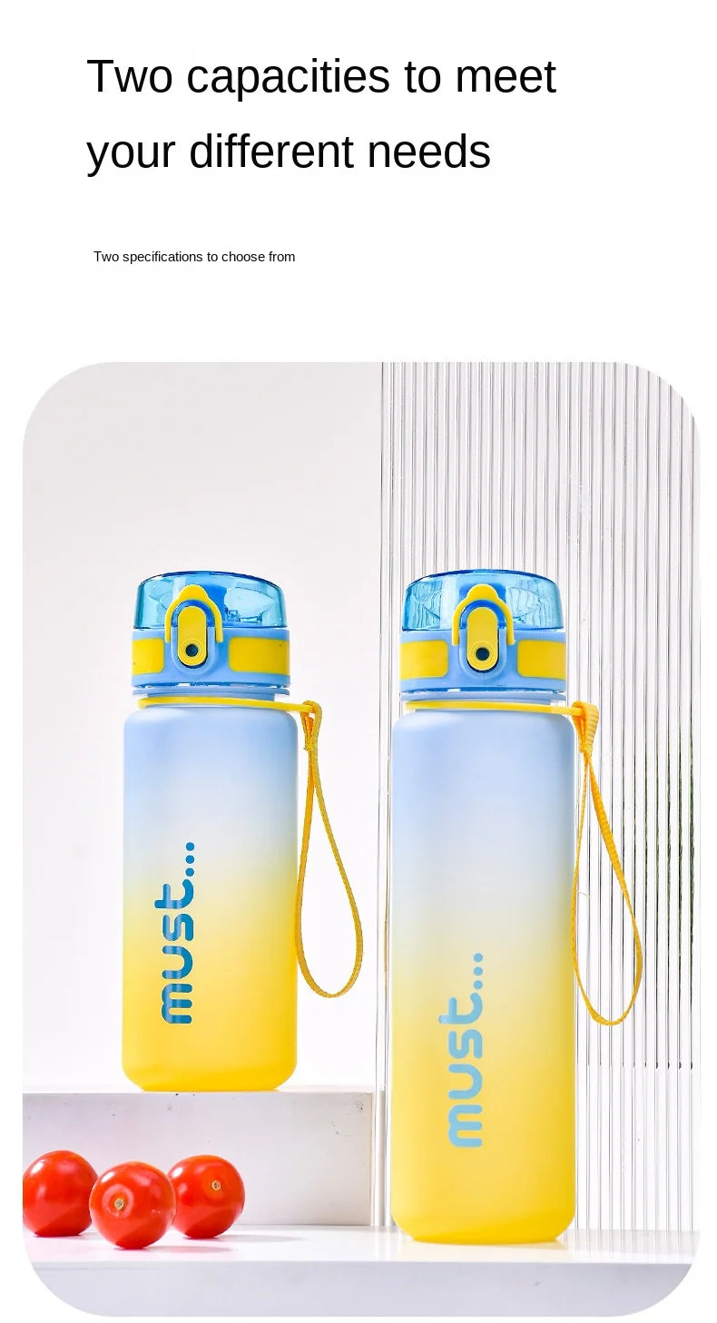 500ml 650ml Sports Water Bottle BPA Free High Capacity Plastic Fitness Portable Durable Camping Hiking Outdoor Sports Bottle