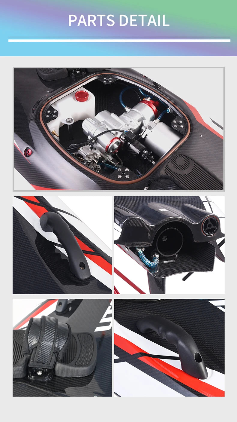 KOOTU Jet Surfboards Full Carbon Fiber Surfboards Fuel-powered surfboard 109cc Power Electric Surfboards Water Surfboards