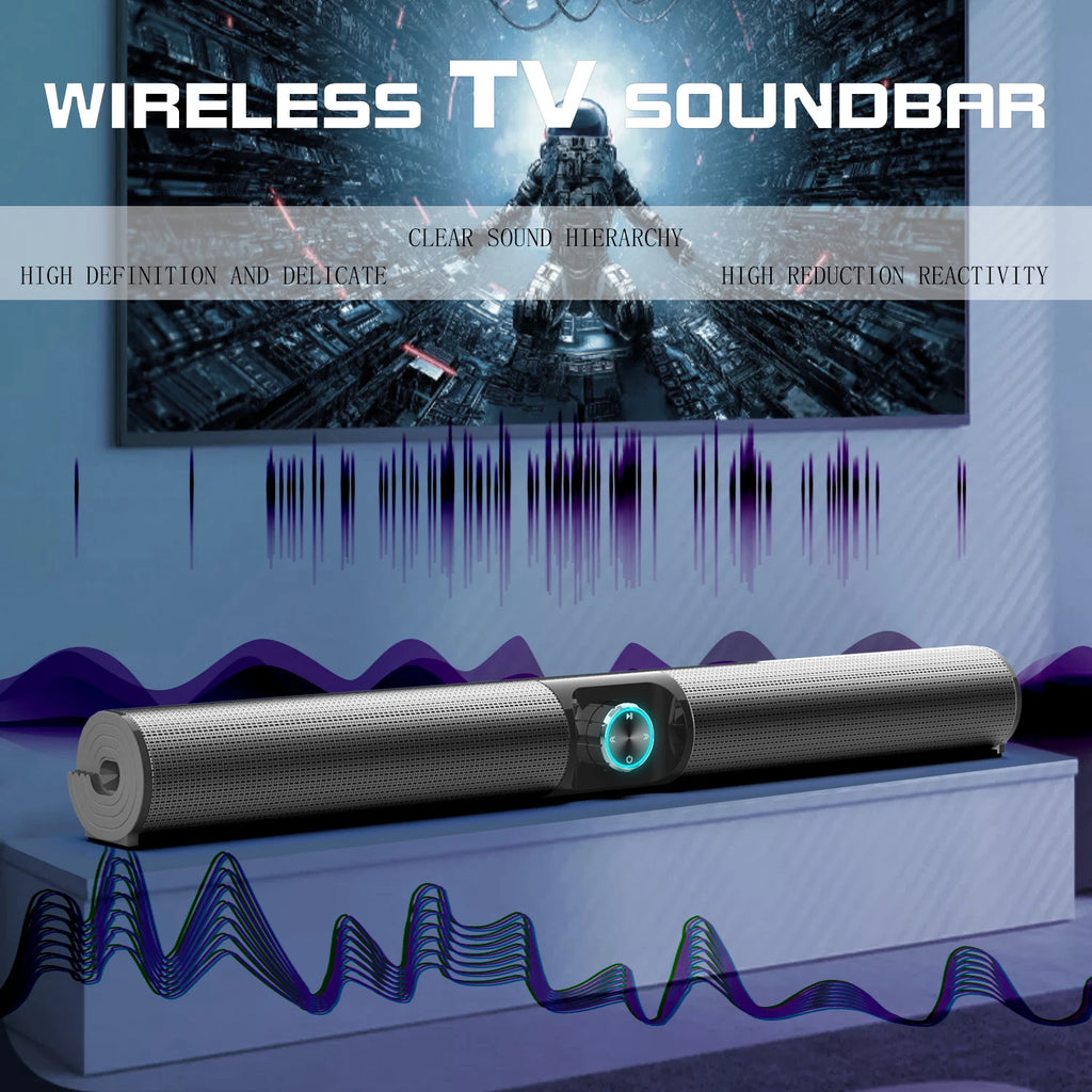 HOMEFISH TV Sound Bar Home Theater Sound System Bluetooth Speaker Computer Speakers for TV Soundbar Box Subwoofer Radio