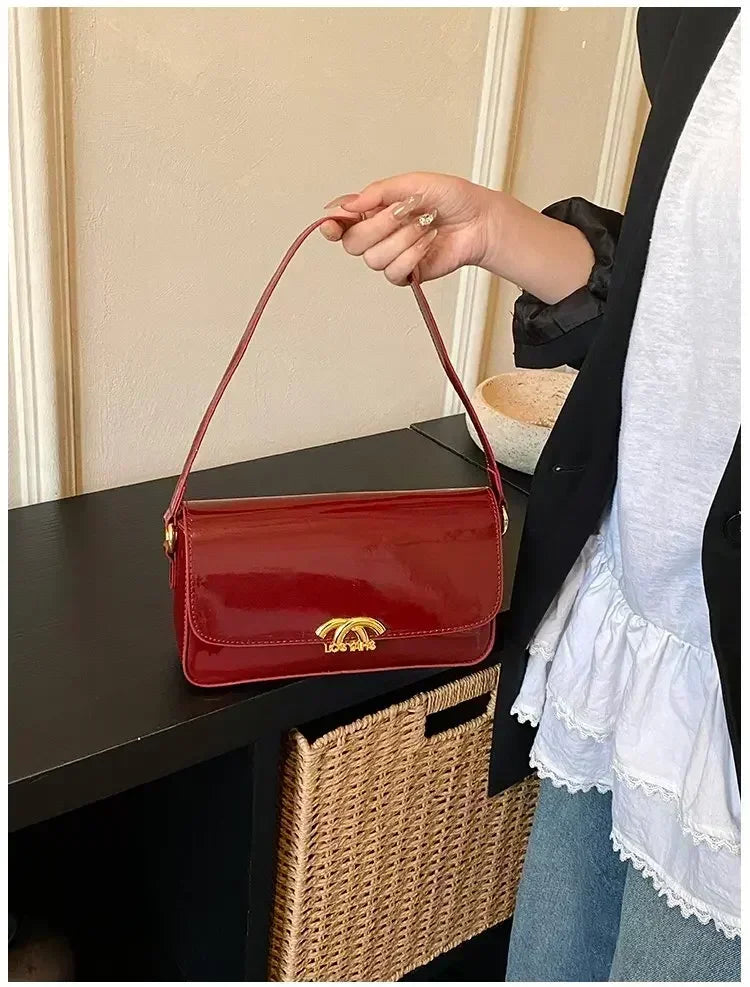 Classic Designer Leather Handbag For Women Crossbody Shoulder Bag Elegant Ladies Tote Purse Luxury Brand