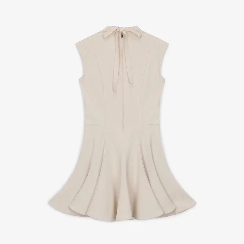 Women Golf Dress Summer Sleeveless Black Sports Dresses Outdoor Slim Fit Sexy Beige Black Outfit Women Clothing