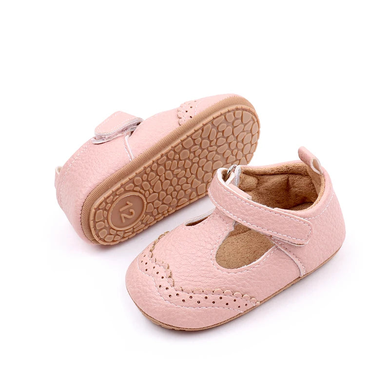 Baby Girl Sandal for Spring and Autumn 0-9-18 Months 11cm/12cm/13cm soft PU and TPR Anti-slip Hollow Breathable 2023 New Fashion