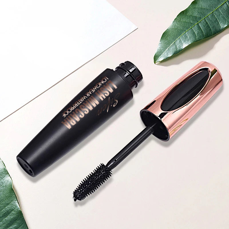 SIFEN Waterproof Mascara Black Long Lasting Curling Thick Lengthening Eyelash Extension Smudge-proof Eye Makeup Cosmetics
