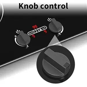 Induction Cooktop 4000 W Countertop burners with Knob Control