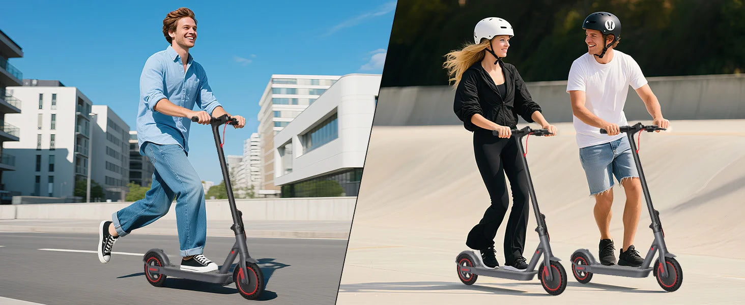 500W Motor Folding Electric Scooter For Adults 36V 5.2AH Battery Rang 8.5'' Solid Tire 18MPH 15Miles Long Range APP Control