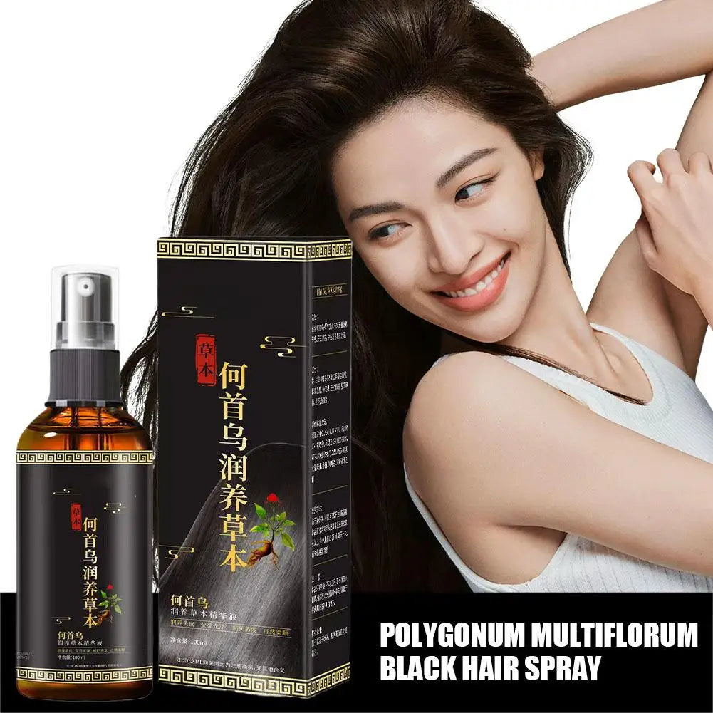 Hair Loss Solution Hair Growth Serum Spray For Men And Women,Hair Serum Polygonum Multiflori Radix, Ginger,Hair Care Essence Oil