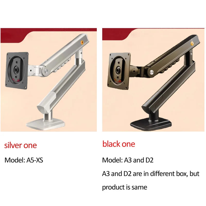 NEW NB F80 2-9kg Popular 17"30" Monitor Screen Desktop Stand Computer Bracket Gas Spring Long Arm Clamp Grommet Hole 360 Rotate