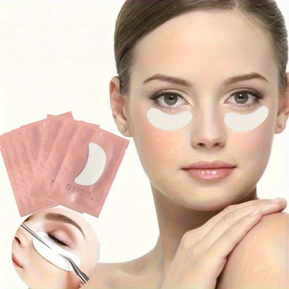 50Pairs Lint Free U-Shaped Eyelash Extension Under Eye Pads Hydrogel Patches Isolation Lower Lash Spacers Beauty Tool Gift Ideas