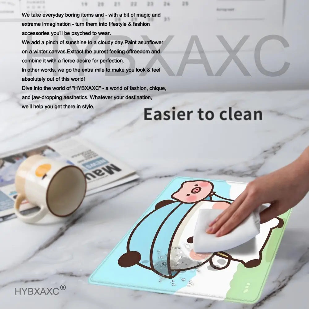 Cute Cartoon Couple DUDU BUBU Mousepad Small LockEdge Mouse Pad For Gamers Computer Desk Pad Rectangular Anti-slip Rubber