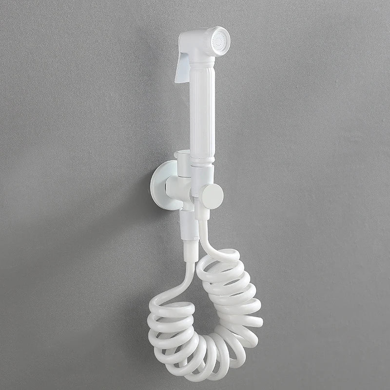 Brass Handheld Toilet Bidet Sprayer Set Accessories Black Bidet Faucet for Bathroom Sprayer Shower Head Self Cleaning White