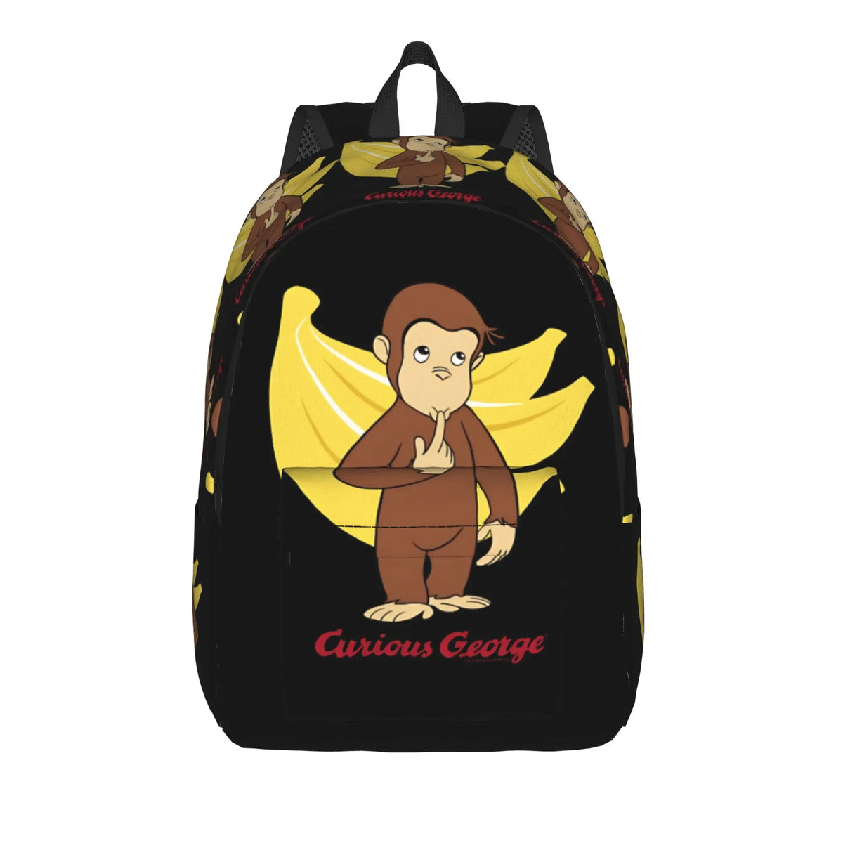 Curious George Multifunctional Stickers Backpack  Trekking Backpacks Student Colorful Soft High School Bags Style Rucksack