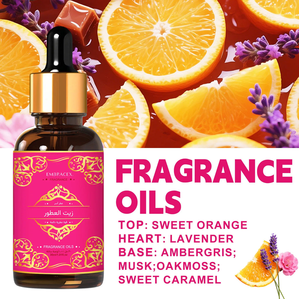 6 Type 30ml Fragrance Oils Massage Oils Skincare Arabic Aroma Oil Long Lasting Soap Making Diffusers Eid Al-Fitr Gifts