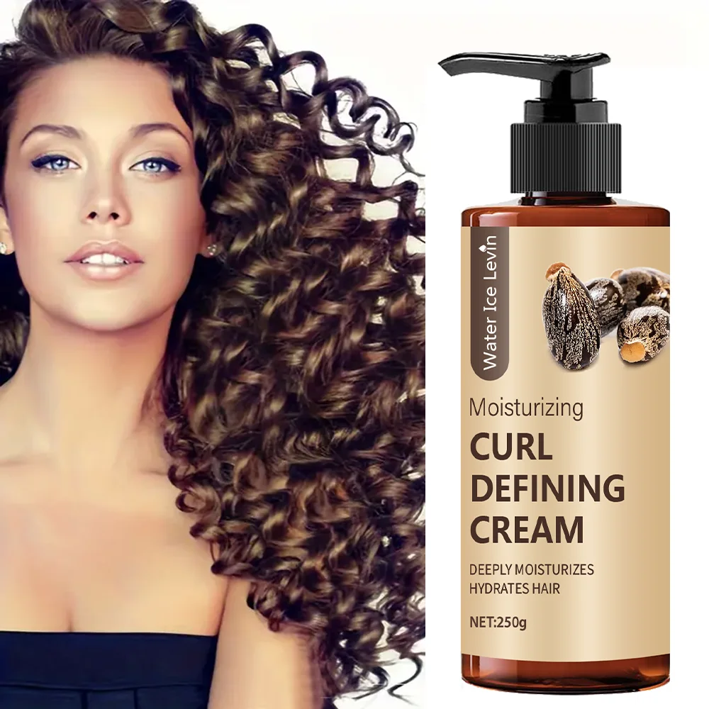 Perm, Latin curls, braids, curling styling cream, gives hair a natural, voluminous and long-lasting style, moisturizes and nourishes, suitable for wavy and curly hair, protects hair