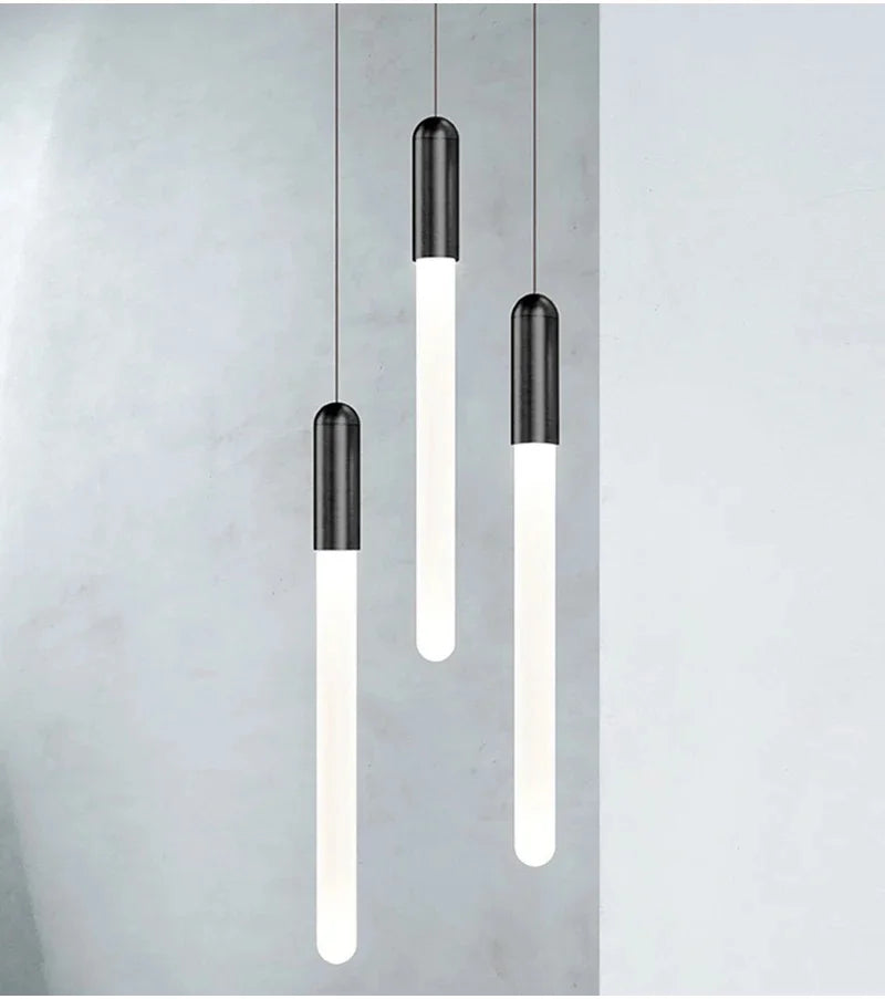 Modern Staircase Long Ceiling Chandelier LED New Lustre Living Room Lighting Kitchen Home Decoration Lamp Pendant Light