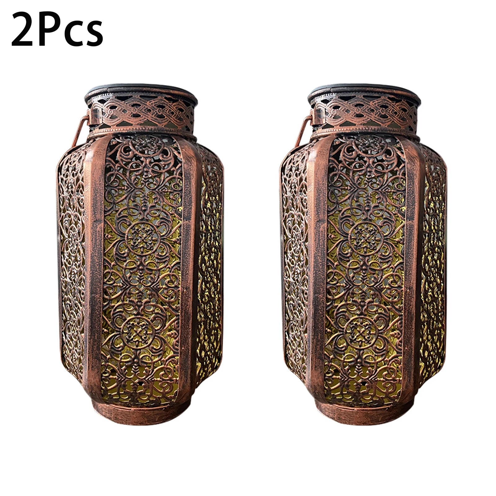 Led Solar Light Outdoor Solar Hanging Lantern Retro Iron Art Garden Decorative Pathway Lamp Stairs Lights Home Christmas Decor