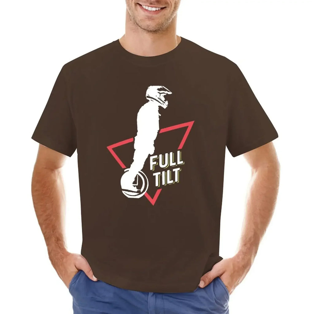 EUC-electric unicycle Full Tilt T-Shirt aesthetic clothes summer top cotton funny t shirts for men Short Sleeve Round Collar