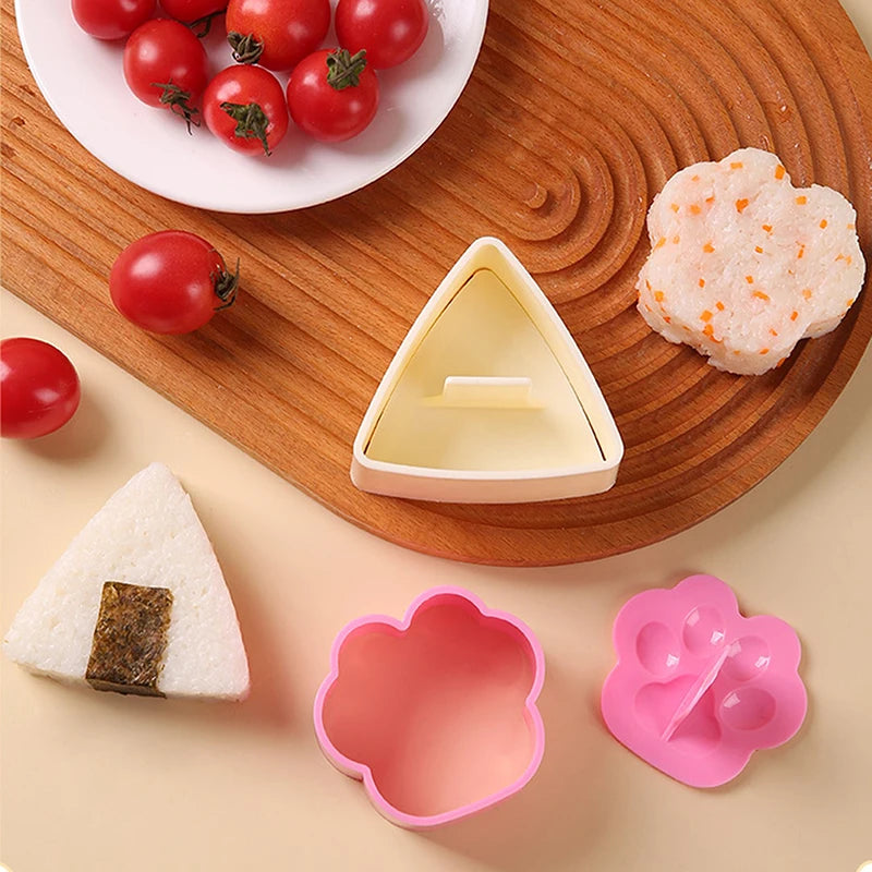 1PC Portable Rice Ball Maker Onigiri Mould Japanese Bento Rice Mold Maker Kit Non Stick Rice Mould For Kid Lunch Kitchen Gadgets