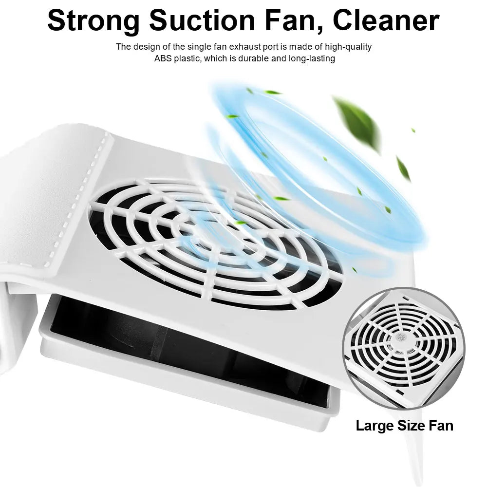 Nail Vacuum Cleaner Manicure Machine Tools Strong Power Nail Dust Collector With Remove Filter Nails Extractor Fan Nail Art Tool