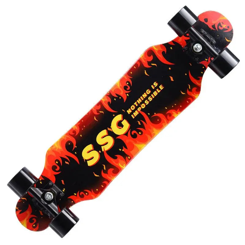 80CM Four Wheels Longboard Dancing Board Adult Street Riding Professional Beginner Freestyle Skateboard