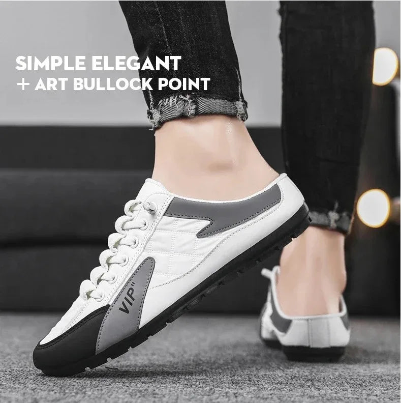 Summer Slippers for Men Trendy Men's Flat Bottom Casual Shoes Soft Sole Support Shoes Men's Sneakers