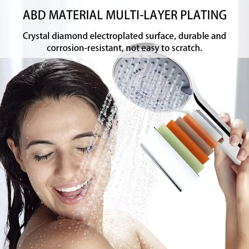 Bathroom Sprayer Shower Jet Shower Head Water Saving Portable Adjustable 5 Modes Spa Shower Bath Head Bathroom Accessories