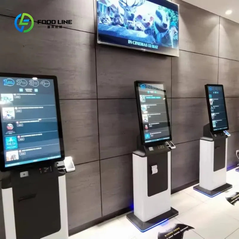 Customized 27 Inch ATM Cash Coin Acceptor Kiosk - Self-Service POS Terminal with Health & Parking Inquiry