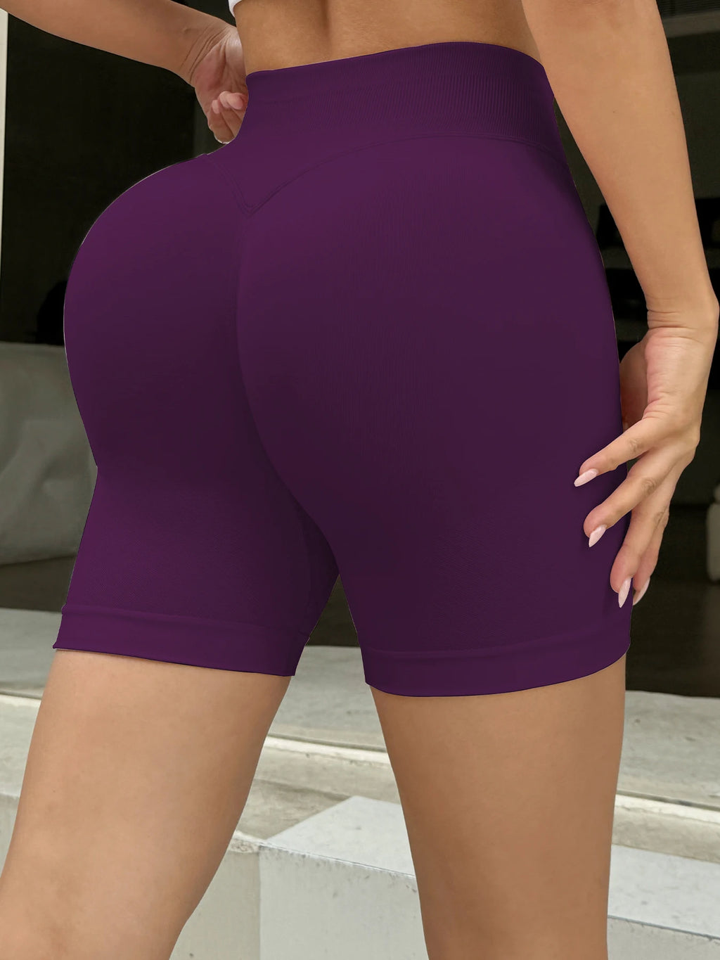 Summer Women Sexy Seamless Fitness Sports Biker Shorts Low Waist Gym Short Workout Scrunch Butt Yoga Leggings