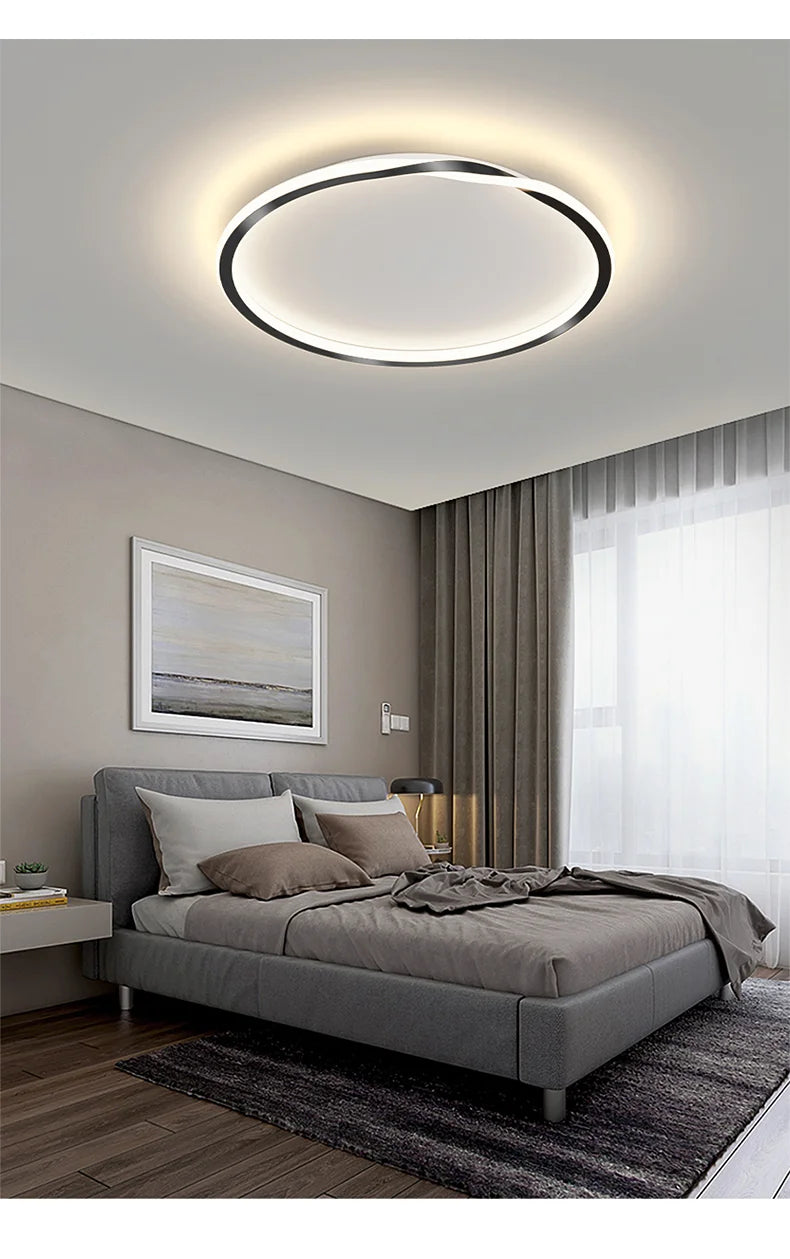 Modern LED Room Decoration Ring Ceiling Light Living Room Bedroom Dining Room Ceiling Lamp Indoor Lighting Decorative Lamps