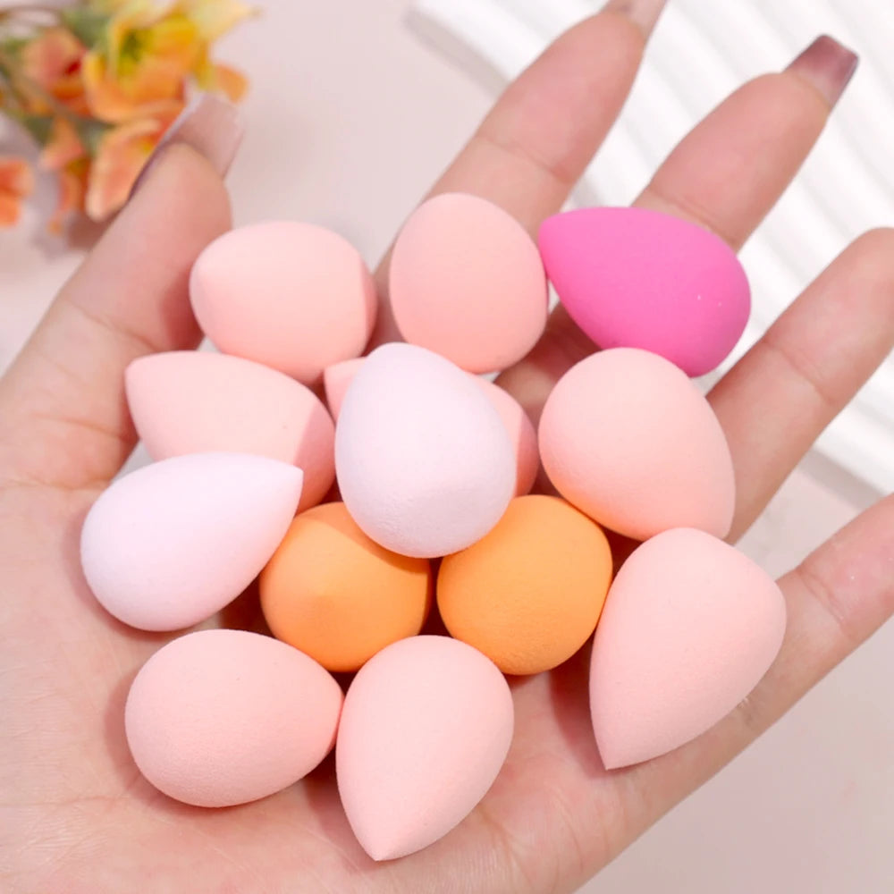 Colorful Mini Makeup Sponge Cosmetic Puff for Blending Foundation Powder Dry Wet Use Concealer Face Puffs Makeup Eggs Gourd Tool