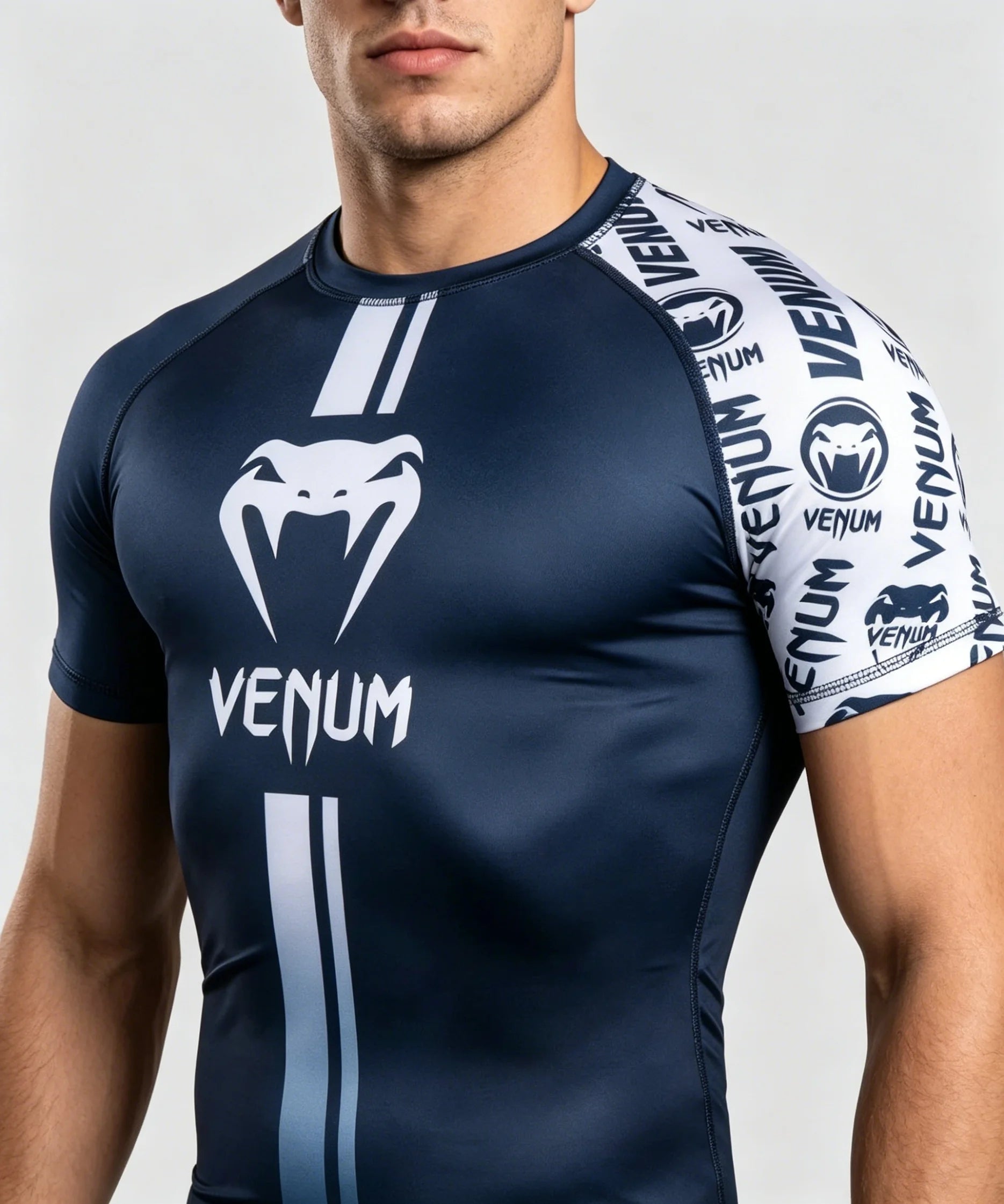 Men's Sports Compression Short-sleeve T-shirt Quick-dry Breathable Gym Training Top