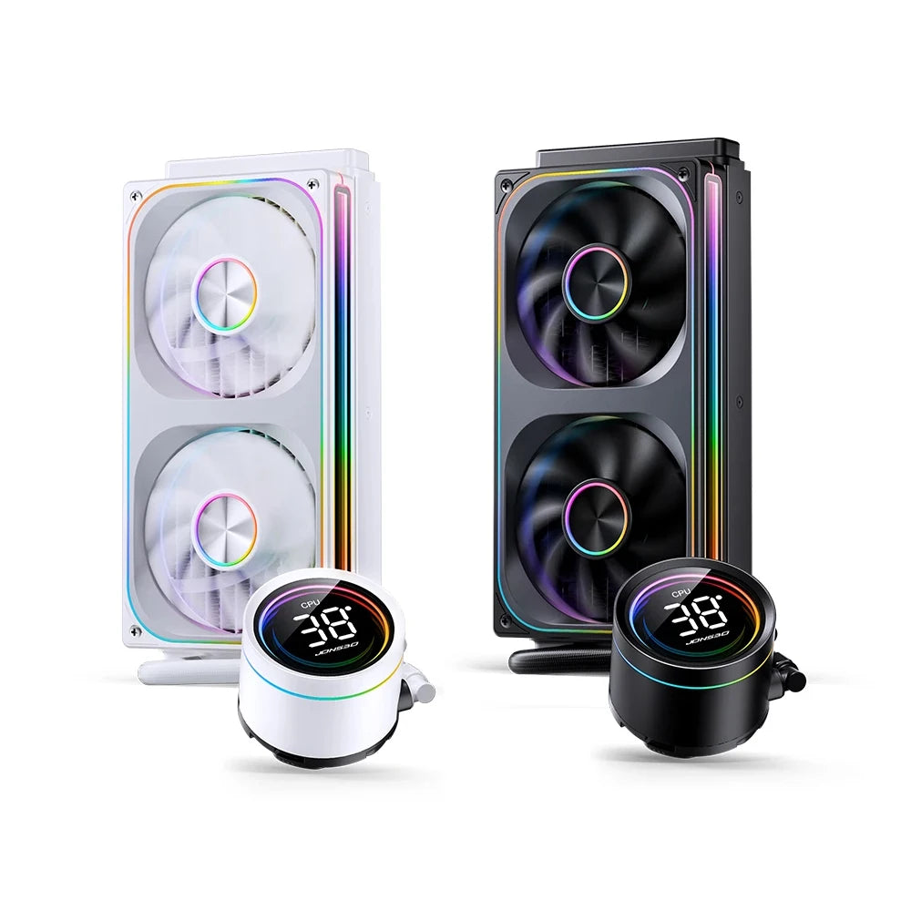 JONSBO TH-360 White Water Cooler 120mm ARGB Fan TH-240 AIO CPU Liquid Cooling Integrated Water-cooled LGA1700 115X 1851 1200 AM5
