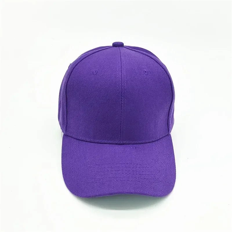 Adult solid acrylic baseball cap Curved visor hats Men women casual plain trucker cap Adjustable sun hats casquette  Dad hats