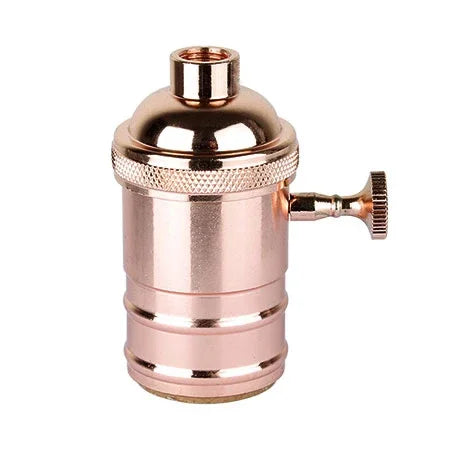 E27 Lamp Holder Vintage Edison Bulb Base Screw Bulb Base Aluminum Light 110V 220V Socket Industrial Retro Pendant Lampholder
